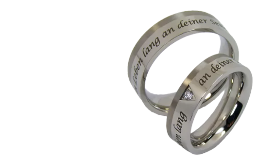 Ringe mit Lasergravur